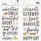 American Crafts™ Chasing Adventures Thickers™ Phrase & Icon Black Foam Stickers